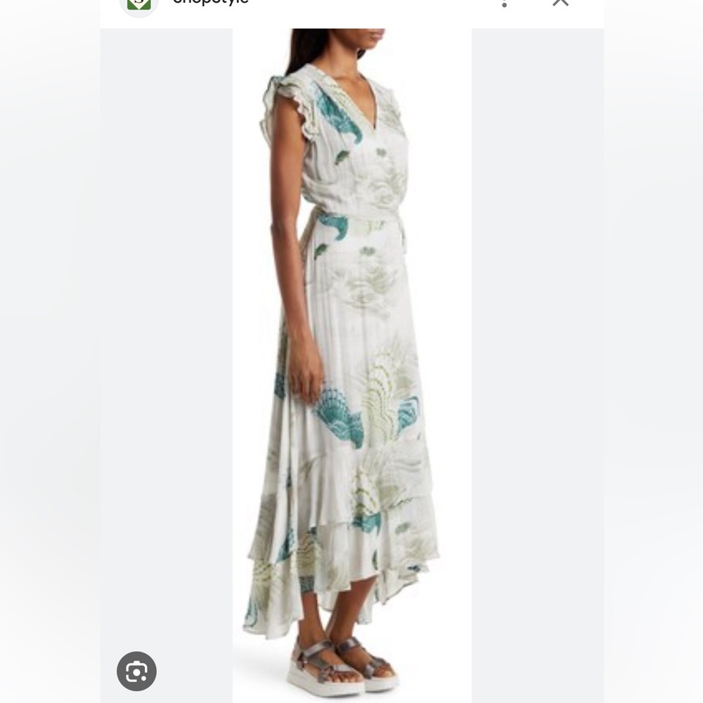 ALLSAINTS GREEN DELA  NGARU DRESS